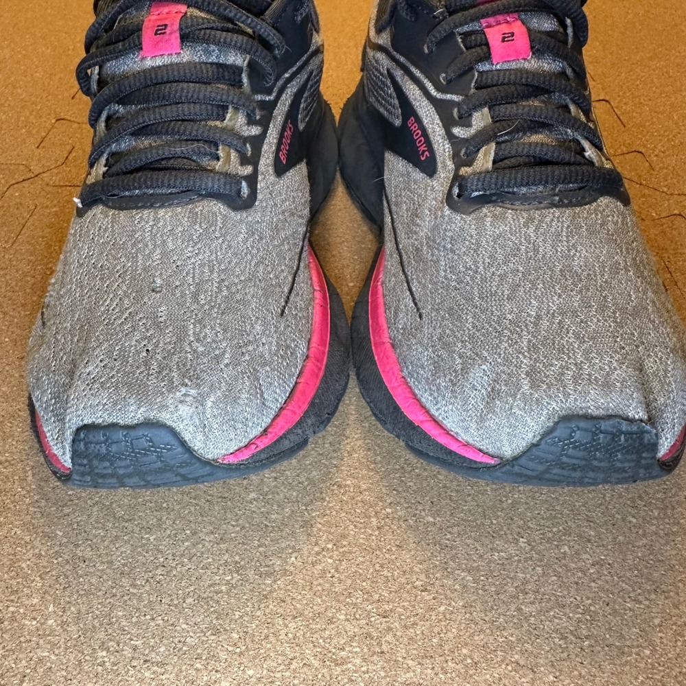 Brooks Trace 2 Running Shoes Women 7 Grey Pink Neutral Athletic 1203751B038 - Picture 10 of 11